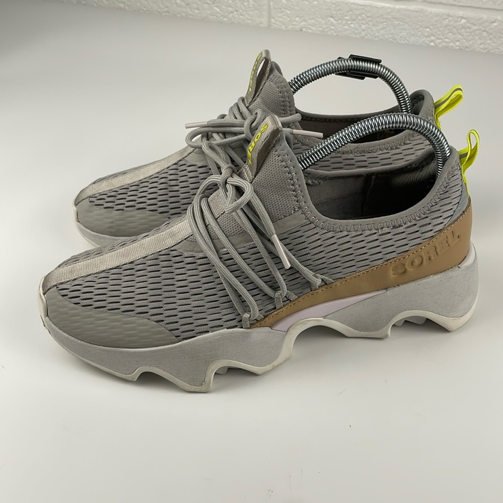 Sorel | Kinetic Impact II Wonder Lace Sneaker - Dove, Sea Salt - Size 10.5 - Picture 1 of 10